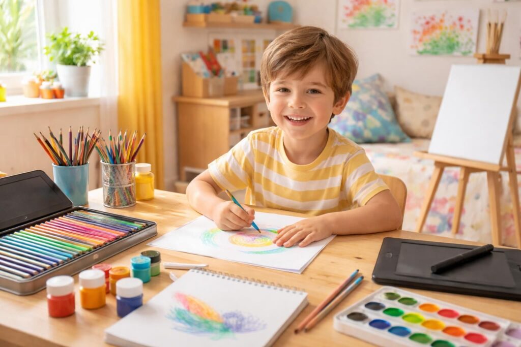 découvrez des idées de cadeaux parfaits pour un enfant passionné de dessin, alliant créativité et plaisir pour stimuler son talent artistique.