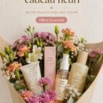 Bouquet coloré de fleurs variées destiné à être offert en cadeau