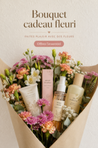 Bouquet coloré de fleurs variées destiné à être offert en cadeau