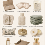 Un assortiment de cadeaux luxueux pour femmes parfaitement arrangés.