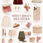 Une collection de cadeaux de Noël soigneusement choisis pour elle, incluant des accessoires et des expériences.