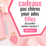 Une sélection de cadeaux pour adolescentes à prix abordables, incluant accessoires et idées créatives.