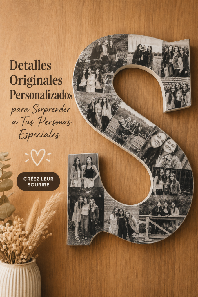 Cadeaux originaux et personnalisés sur une table