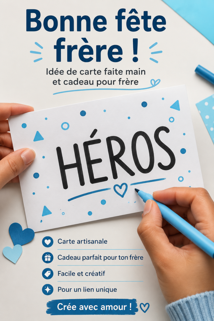 Illustration colorée de dessins faciles pour célébrer la journée des frères