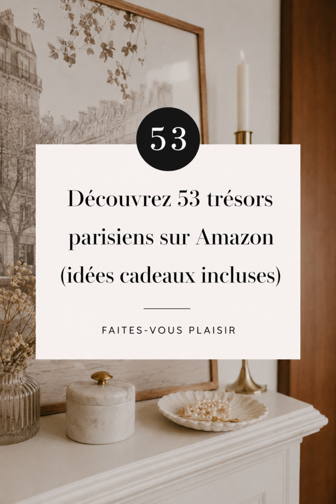 Sélection d'articles parisiens disponibles sur Amazon
