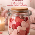 Bocal à souvenirs décoré pour la Saint-Valentin
