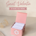 Un cadeau DIY romantique pour la Saint-Valentin, décoré avec soin.