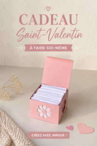 Un cadeau DIY romantique pour la Saint-Valentin, décoré avec soin.