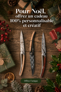Cadeaux créatifs et personnalisés pour Noël sur une table décorée.