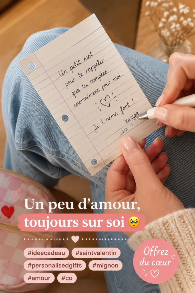 Cadeaux personnalisés pour la Saint-Valentin avec des messages d'amour