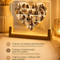 Plaque acrylique personnalisée illuminée pour un cadeau d'anniversaire