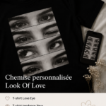 Un couple portant des chemises personnalisées au style tendance.