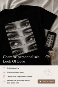 Un couple portant des chemises personnalisées au style tendance.