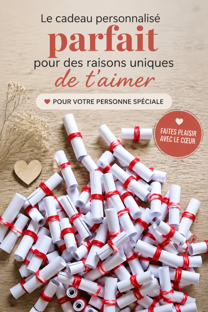 Cadeaux personnalisés pour exprimer l'amour
