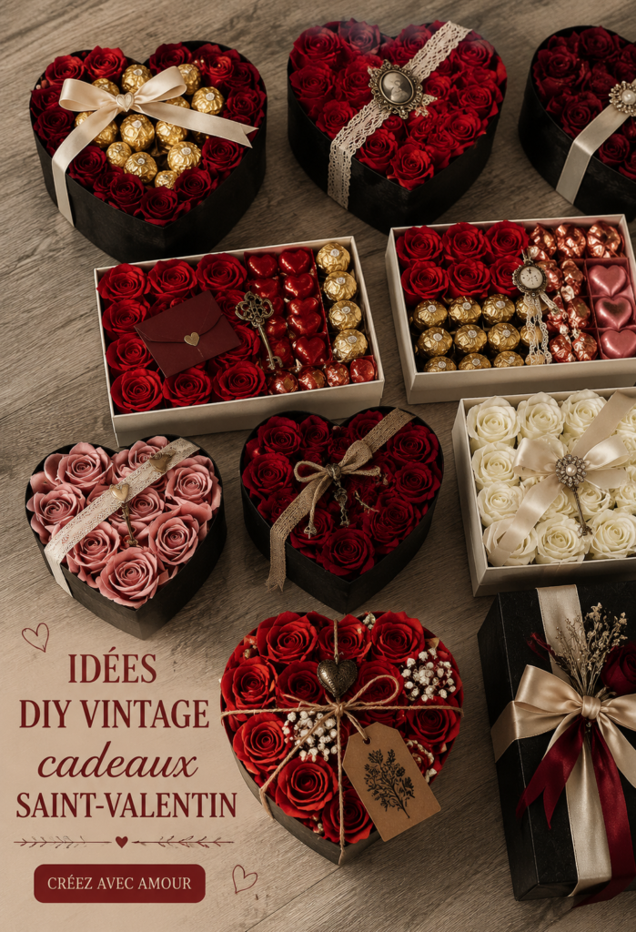 Cadeau DIY vintage en forme de cœur pour la Saint-Valentin