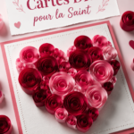 Un assortiment de cartes de Saint-Valentin DIY colorées et créatives disposées sur une table.