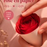Roses en papier colorées sur une table, décoration DIY.