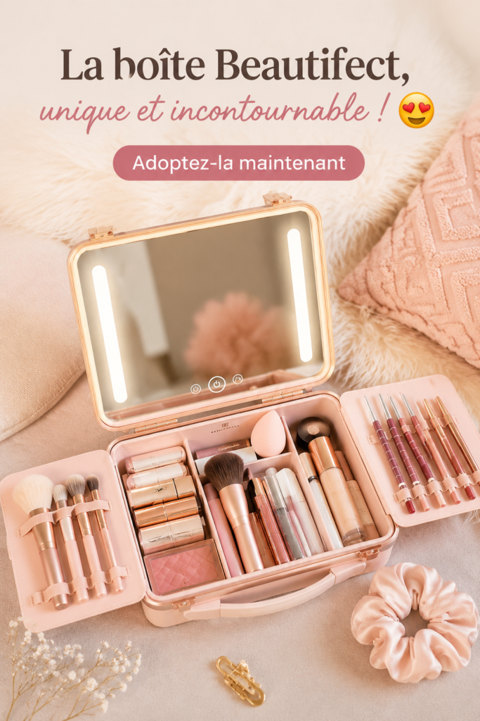 Coffret Beautifect Box rempli de produits de beauté