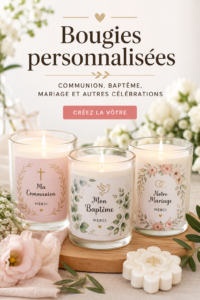 Bougies personnalisées colorées pour des célébrations spéciales