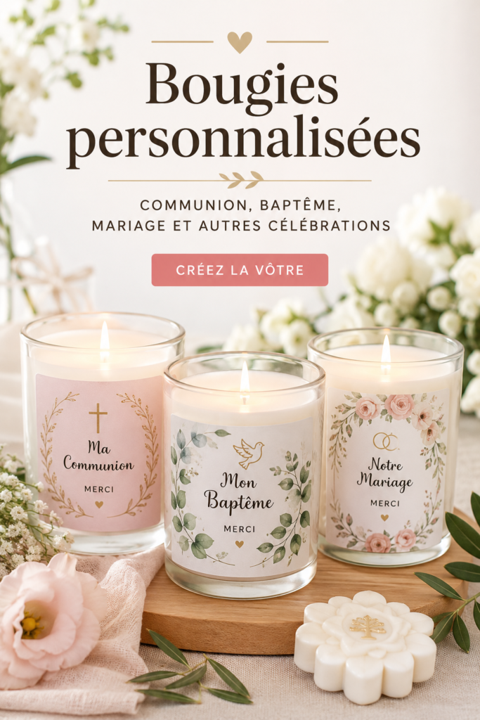 Bougies personnalisées colorées pour des célébrations spéciales