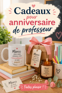 Idées cadeaux originales pour l'anniversaire d'un professeur