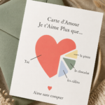 Carte d'amour originale remplie de messages doux et créatifs