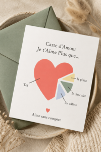 Carte d'amour originale remplie de messages doux et créatifs
