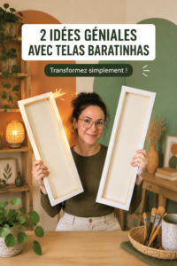 Deux exemples de décorations créatives et économiques pour embellir un intérieur.