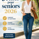 Modèles de jeans tendances pour femmes de 50 ans et plus en 2026.