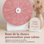 Roulette personnalisée au design coloré pour des promotions en salon