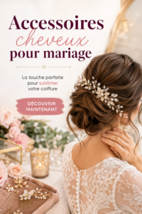 Accessoires cheveux élégants pour un mariage sur un fond neutre