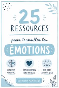 Une famille jouant à un jeu de société axé sur les émotions en intérieur.