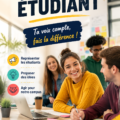 Affiches modernes et colorées pour la décoration de murs d'étudiants.