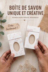 Boîte à savon personnalisée avec un design coloré et original