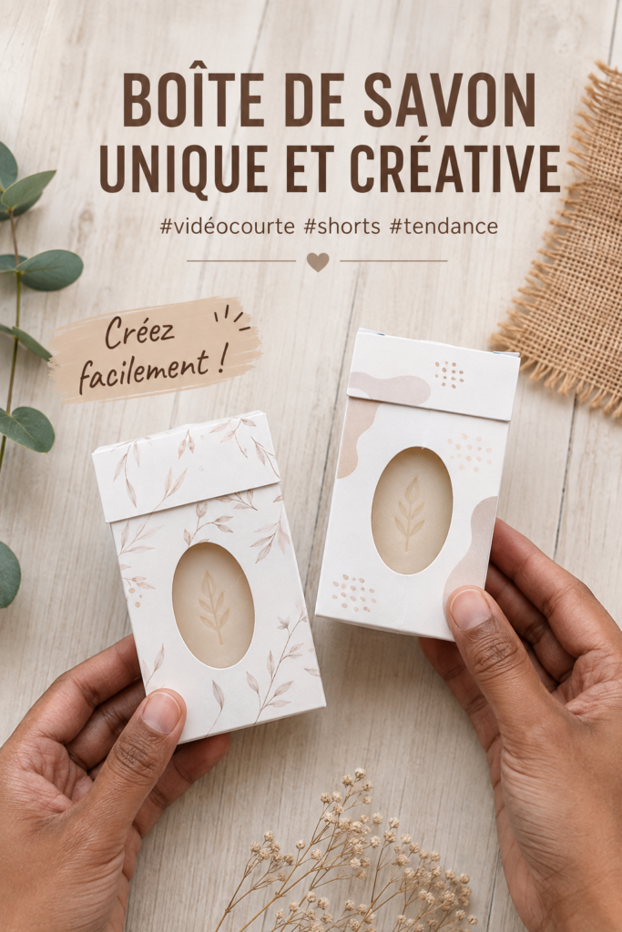 Boîte à savon personnalisée avec un design coloré et original
