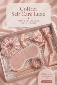 Une box de bien-être de luxe avec des produits de soin raffinés et élégants.