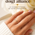 Bague en or avec pierres précieuses, symbole d'amour et d'occasion spéciale.