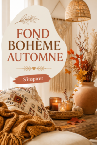 Une décoration bohème chaleureuse pour l'automne avec des éléments naturels