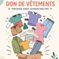 Des vêtements prêts à être donnés pour une action solidaire