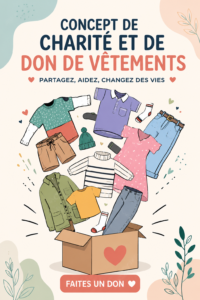 Des vêtements prêts à être donnés pour une action solidaire