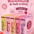 Huiles de fruits naturelles pour soins des lèvres en bouteille