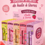 Huiles de fruits naturelles pour soins des lèvres en bouteille
