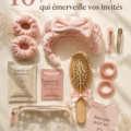 Gifts and spa favors beautifully arranged for a party