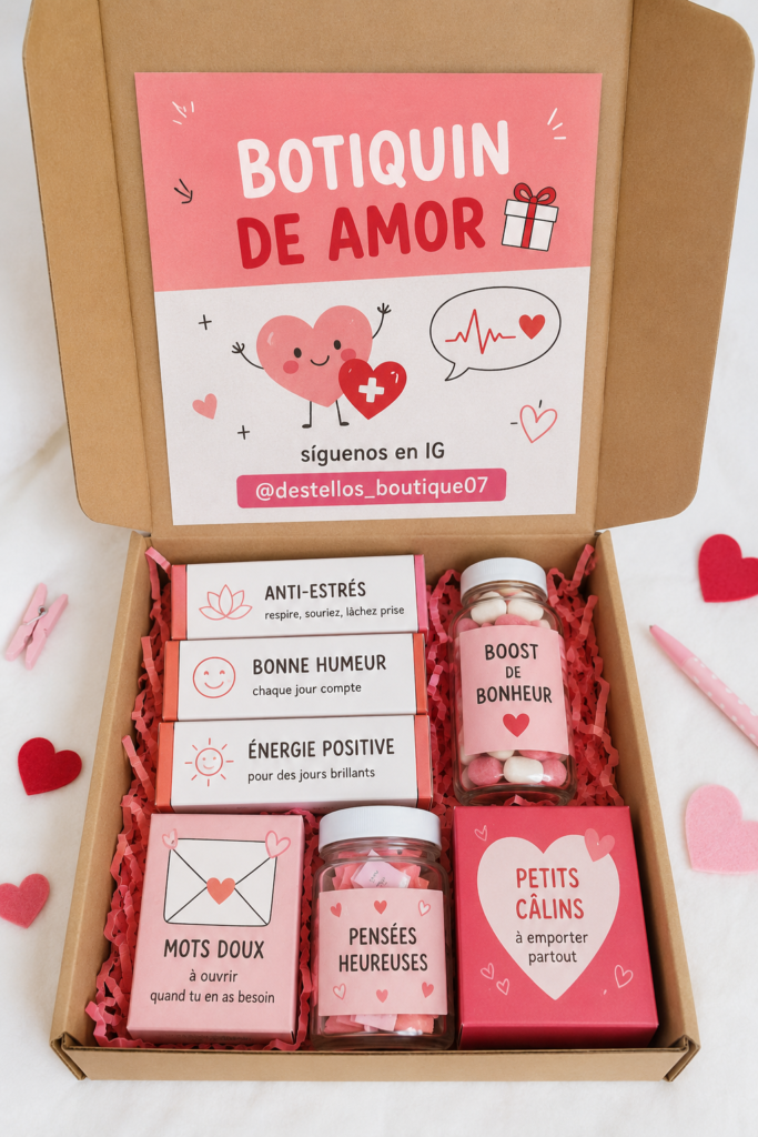 Un kit de cadeaux coloré avec différents articles attrayants pour une fête.