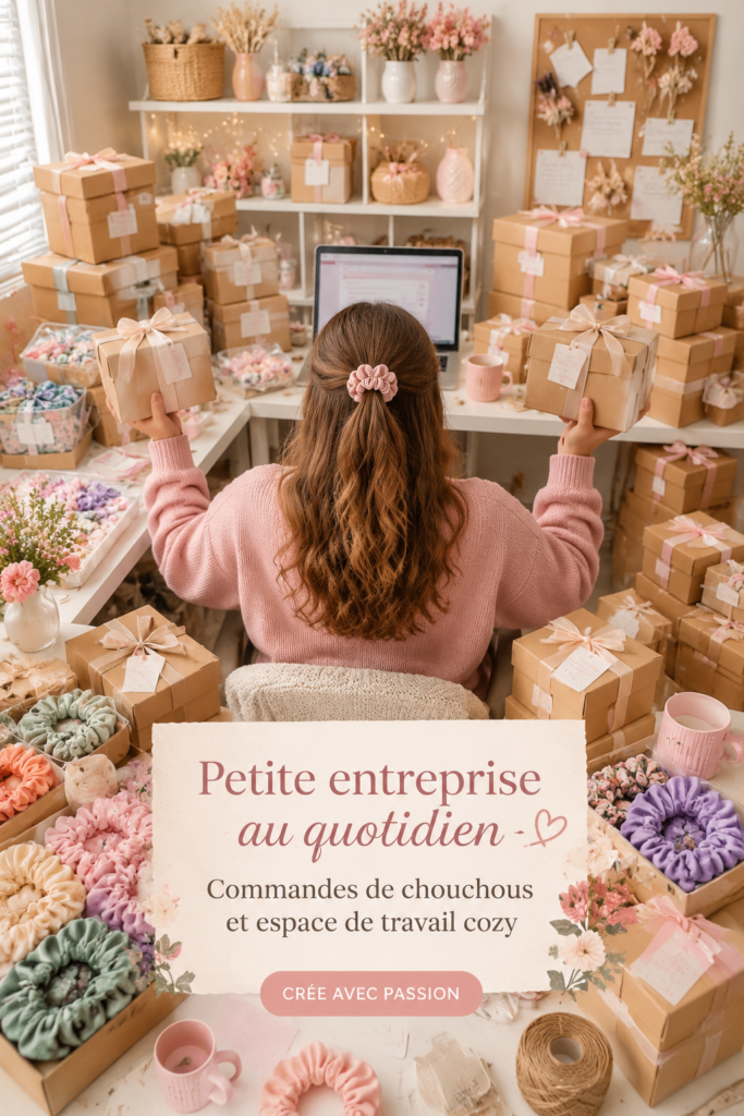 Un bureau chaleureux et inspirant pour travailler chez soi avec des plantes et de la décoration.