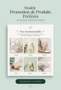 Modèle Canva de promotion de produits de beauté avec un design moderne
