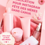 Modèle de post Instagram pour la fête des mères sur Canva avec un design chaleureux