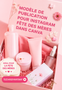 Modèle de post Instagram pour la fête des mères sur Canva avec un design chaleureux