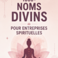 Illustration d'idées de noms pour une entreprise spirituelle, mettant en avant des designs inspirants.