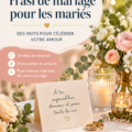 Un mariage célébré avec des décorations et des citations inspirantes